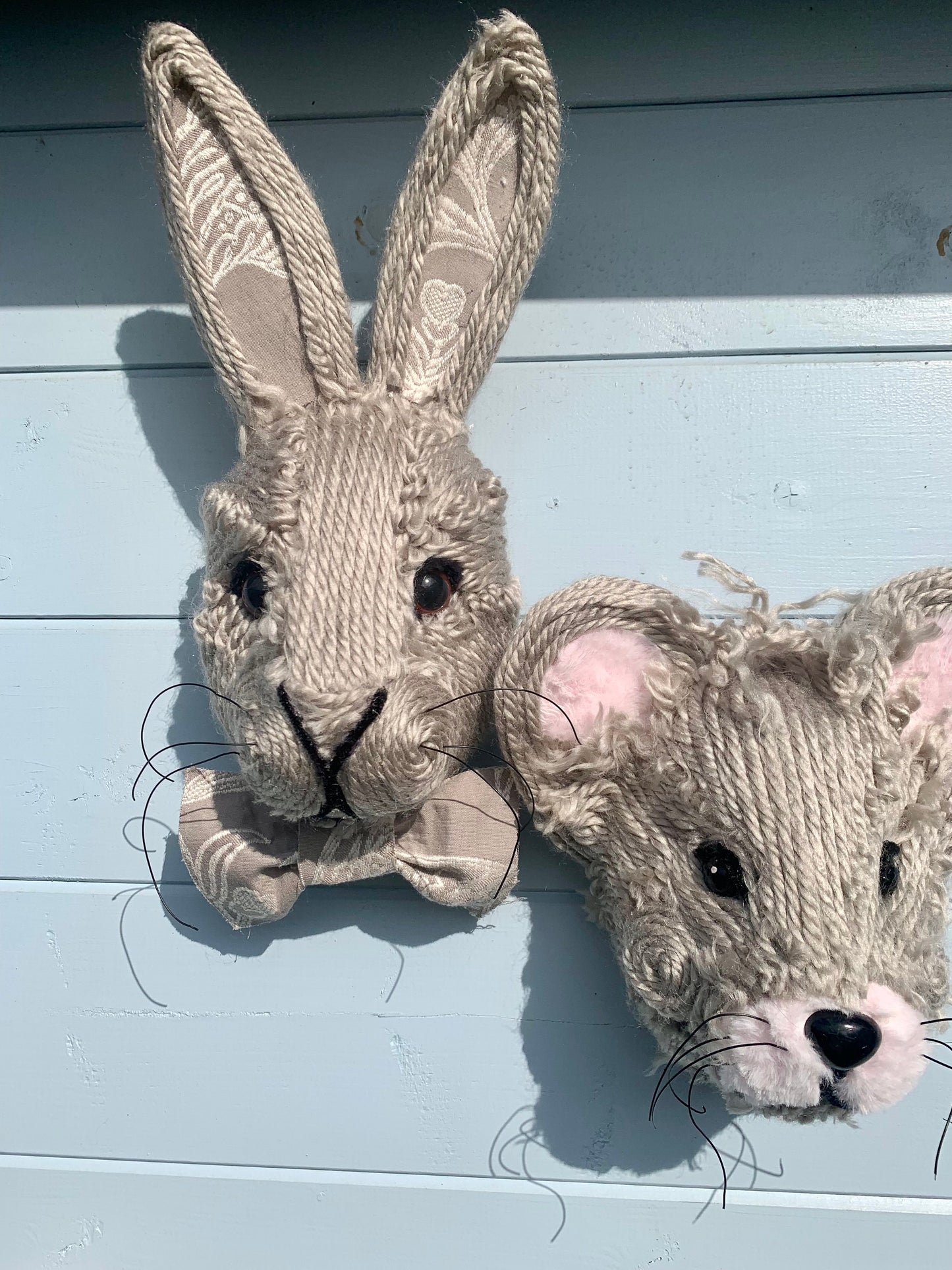 Hare Mr Hartley velvet face large eyes and Miss Mouse countryside animal Gift boxed GORGEOUS